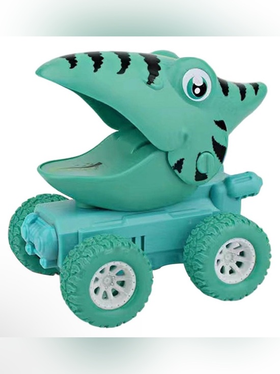 Other - 🦖✨ NWT Cute Dinosaur Pull Back Car Toy 🚗💨 Green Pterodactyl Kids Gift 🎁